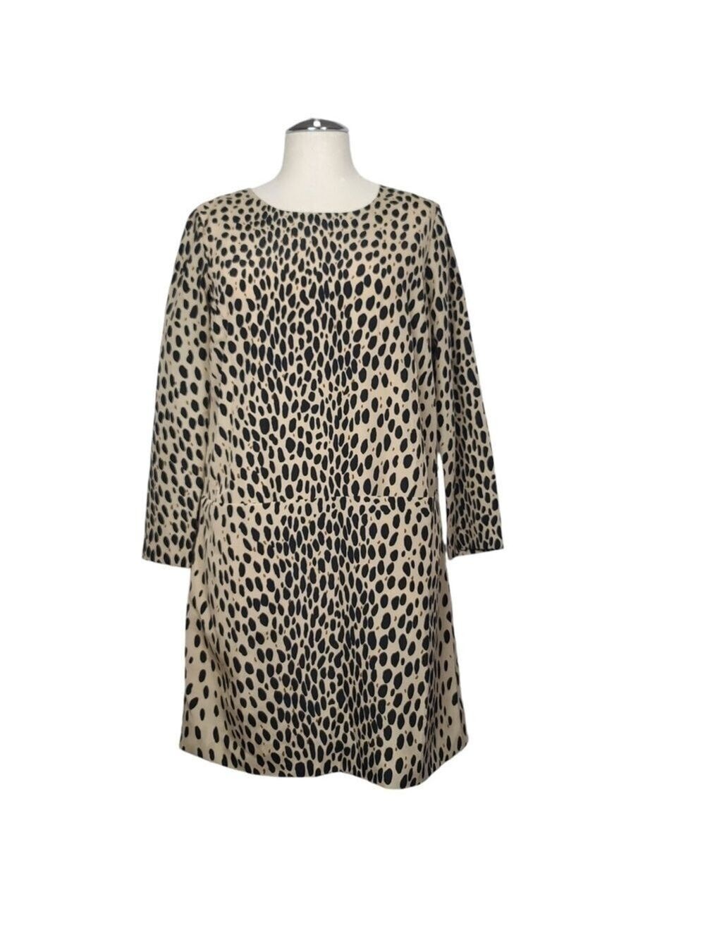 J. Crew Factory Animal Print Shift Dress 2
